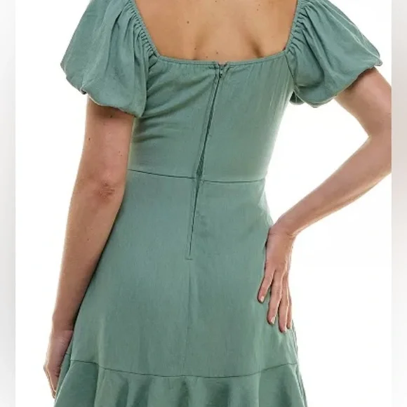 Trixxi Mint Green Wrap Dress - Picture 4 of 10